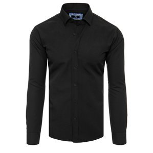 Pánská elegantní černá košile Dstreet