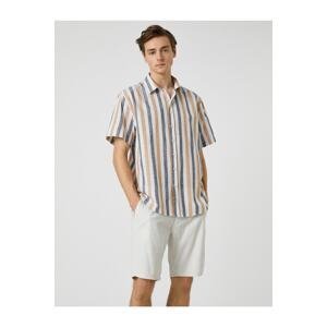Koton Summer Shirt Short Sleeve Classic Collar