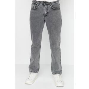 Trendyol Men's Gray Regular Fit Jeans