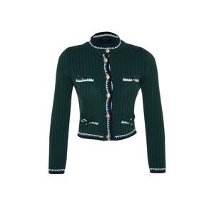 Trendyol Emerald Crop Knitwear Cardigan
