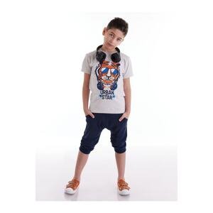 Mushi Urban Star Boy's T-shirt Capri Shorts Set