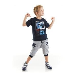 Mushi T-rex Info Boys T-shirt Capri Shorts Set