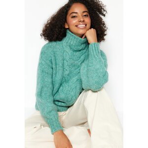 Trendyol Green Knit Detail Knitwear Sweater