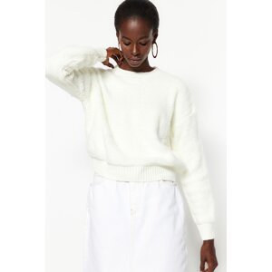 Trendyol Ecru Soft Textured Knitwear Sweater