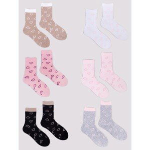 Yoclub Kids's Girls' Socks 6-Pack SKA-0129G-AA00