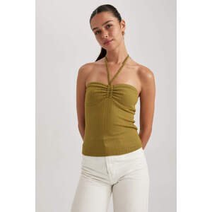 DEFACTO Slim Fit Strapless Ribbed Camisole Undershirt