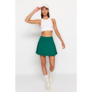 Trendyol Dark Green 2 Layers Sports Shorts Tennis Skirt