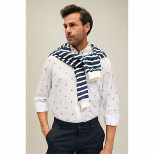DEFACTO Regular Fit Shirt Collar Patterned Long Sleeve Shirt