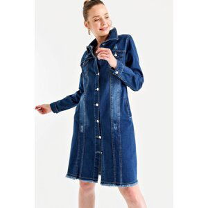 Bigdart 0614 Blue Long Denim Jacket