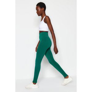 Trendyol Dark Green Seamless/Seamless Gathering Full Length Sports Tights