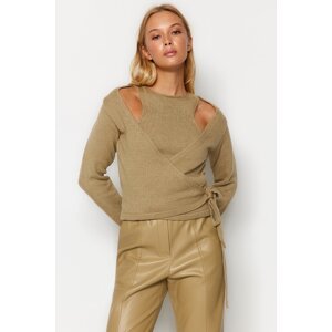 Trendyol Mink Soft-textured Blouse, Sweater, Knitwear Suit
