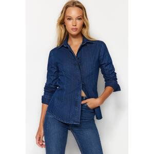 Trendyol Dark Blue Denim Shirt