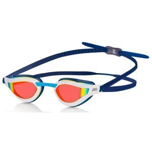 AQUA SPEED Unisex's Swimming Goggles Rapid Mirror White/Navy Blue Pattern 51