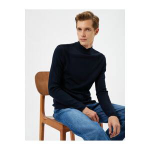 Koton Half Turtleneck Sweater Textured Long Sleeves