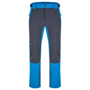 Pánské softshellové kalhoty LOAP LUPIC Tmavě šedá/Modrá