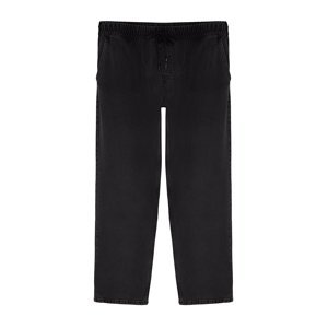 Trendyol Men's Black Regular Fit Elastic Waist Denim Jeans.