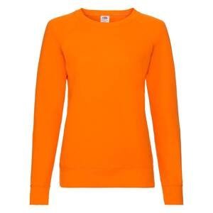 Orange classic sweatshirt light Fruit of the Loom