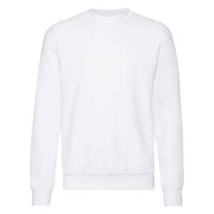 Men's White Sweatshirt Set-in Sweat Fruit of the Loom