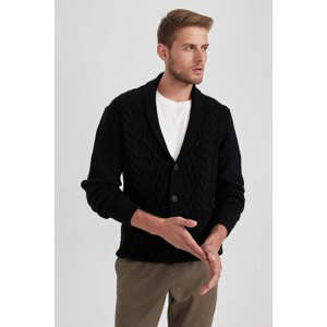 DEFACTO Standard Fit Shawl Collar Knitwear Cardigan