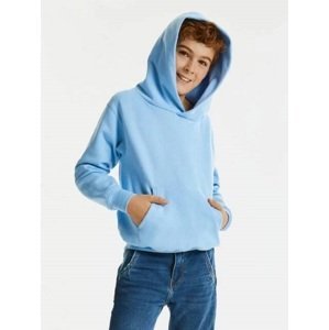 Błękitna bluza dziecięca z kapturem Hooded Sweatshirt Russell