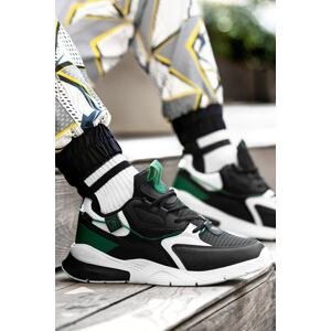 DARK SEER Black White Green Unisex Sneaker