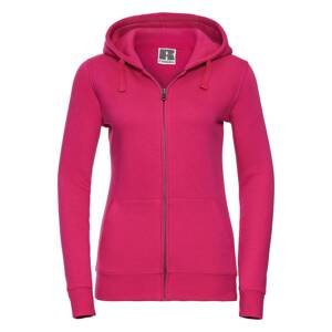 Pink women's hoodie with Authentic Russell zipper
