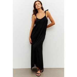 Cool & Sexy Women's Black Casual Maxi Dress