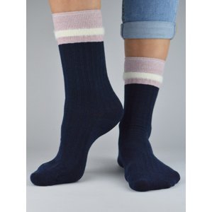 NOVITI Woman's Socks SB050-W-03 Navy Blue