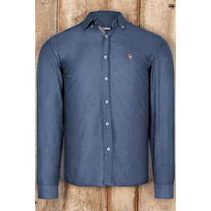 G674 DEWBERRY MEN'S SHIRT-PLAIN OIL