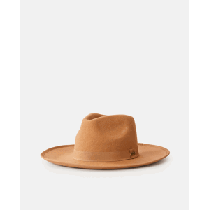 Klobouk Rip Curl VALLEY WIDE BRIM WOOL FELT Light Brown