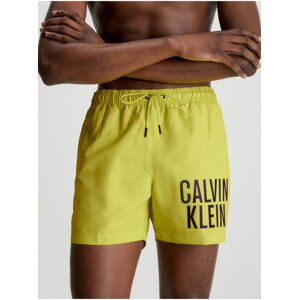 Žluté pánské plavky Calvin Klein Underwear Intense Power-Medium Dra - Pánské