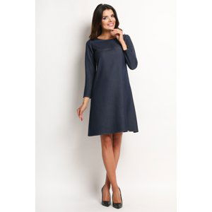 Awama Woman's Dress A114 Navy Blue