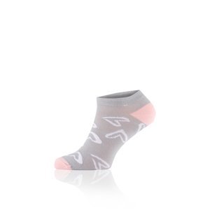 PonožkyS NOELIA - šedo/růžové