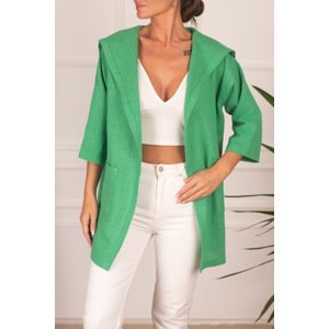 armonika Women's Green Seasonal Jacket with Epaulette Sleeves