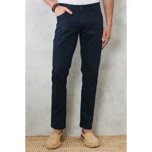 AC&Co / Altınyıldız Classics Men's Navy Blue Slim Fit Slim Fit 5 Pocket Flexible Chino Trousers