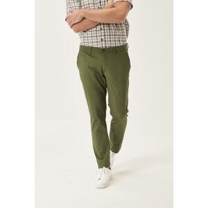ALTINYILDIZ CLASSICS Men's Khaki Canvas Slim Fit Slim Fit Side Pocket Flexible Chino Trousers