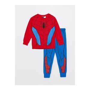 LC Waikiki Boys' Crew Neck Spiderman Printed Long Sleeve Sweatshirt & Sweatpants