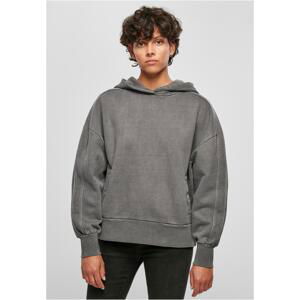 Dámy Heavy Terry Garment Dye Hoody darkshadow