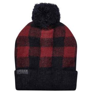 Pom Beanie černo/červená