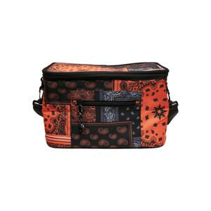 Chladicí taška Bandana Patchwork Print Black/oranžová