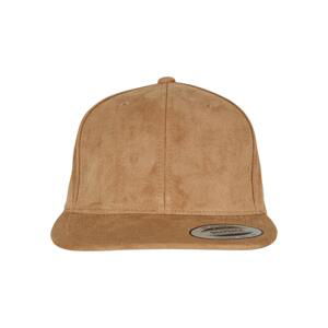 Suede Leather Snapback khaki