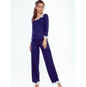 Pyjamas Eldar First Lady Arleta length/r 2XL-3XL navy blue-ecru 059