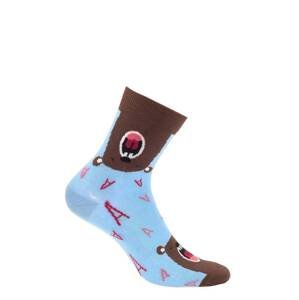 Gatta G34.01N Cottoline girls' socks patterned 27-32 blue 271