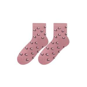Bratex D-005 Women Women's Winter Terry Socks Pattern 36-41 pink 011