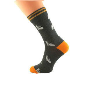 Socks Bratex 424 Classic Men Valentine's Day 39-46 graphite kl-83