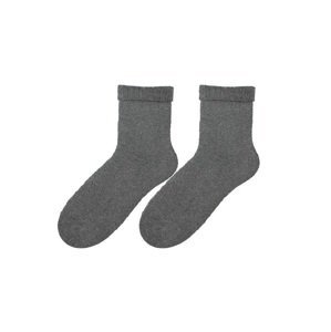 Bratex D-004 Women Terry Women's Socks Plain 36-41 grey melange 26