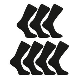 7PACK ponožky Nedeto vysoké černé
