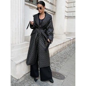 Black quilted transitional coat Cocomore