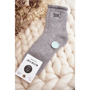 Dámské tlusté ponožky šedé