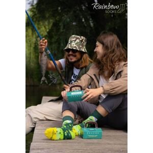 FISHING TIME Sada 2 párů Rainbow Socks